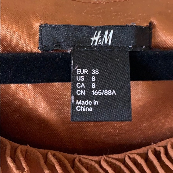 🌸 H&M dress in brown size 8 - Picture 6 of 8